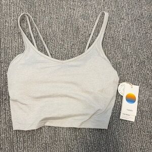 Vuori Salt heather Crop Top